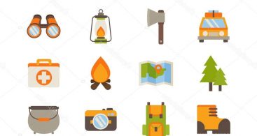 367x195 Hiking Map Symbols Vector Archives