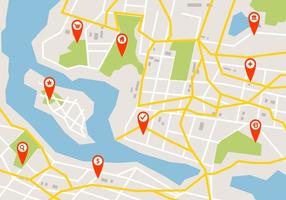 286x200 Map Free Vector Art