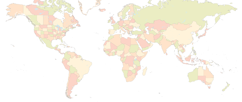 1000x425 Map Of Africa No Background Simple World Map Graphic Map Vector