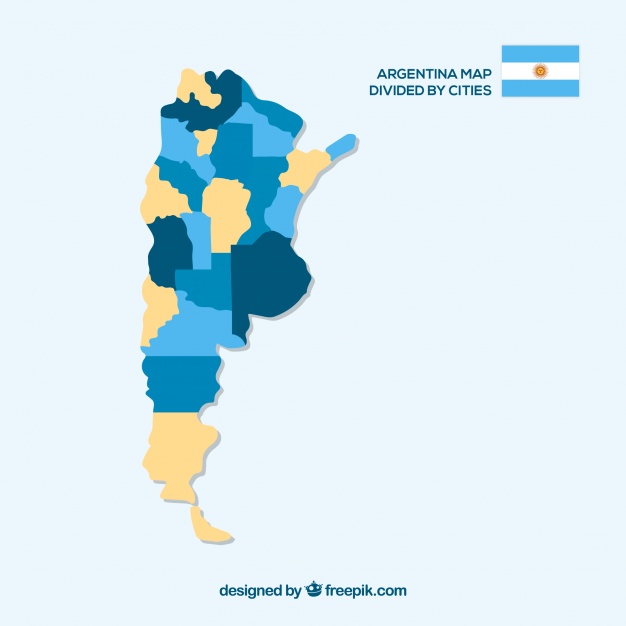 Argentina Map Divided 626x626 Argentina Map Divided