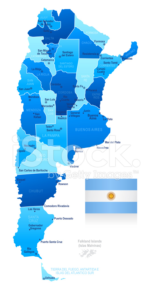Map Of Argentina States, Cities And Flag Stock Vector 533x1024 Map Of Argentina States, Cities And Flag Stock Vector