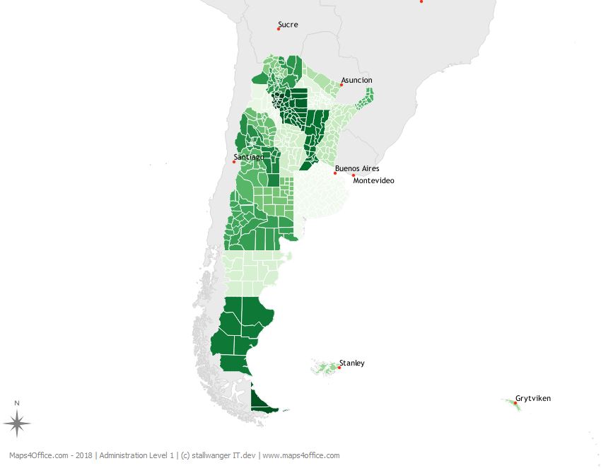 Mapa Argentina Vector at Vectorified.com | Collection of Mapa Argentina ...