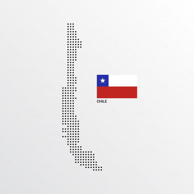 626x626 Chile Map Design With Flag And Light Background Vector Vector