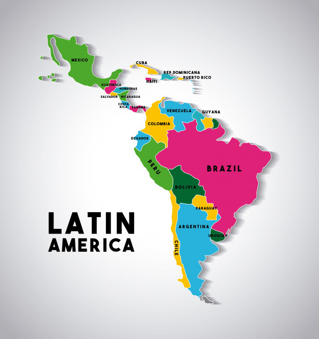 626x665 Latin America Map Vector Premium Download