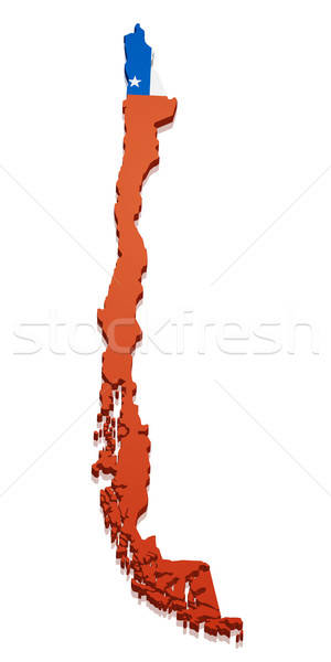 300x600 Map Chile Vector Illustration Felix Pergande