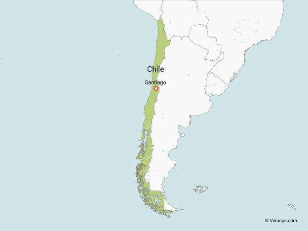 624x468 Vector Maps Of Chile Free Vector Maps