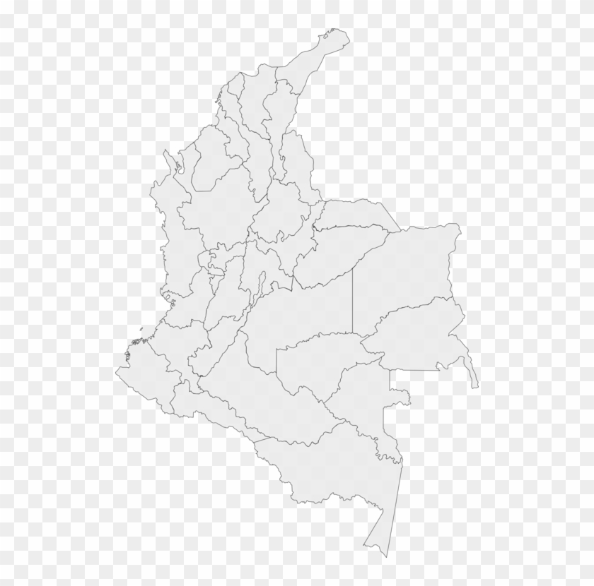 840x830 Departments Of Colombia Mapa Polityczna Flag Of Colombia