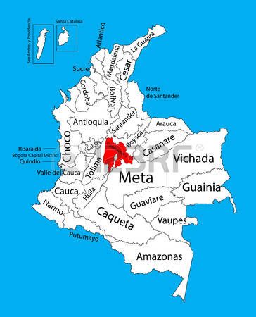 364x450 Mapa Del Vector De La De Cundinamarca, Colombia Mapa