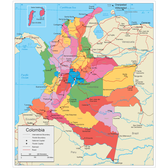 568x568 Vector Clipart Mapa De Colombia Editable
