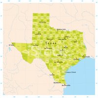 200x200 Mapa Del Vector De Texas Vectores En Stock