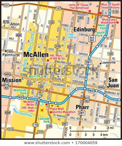 395x470 Mcallen Texas Map