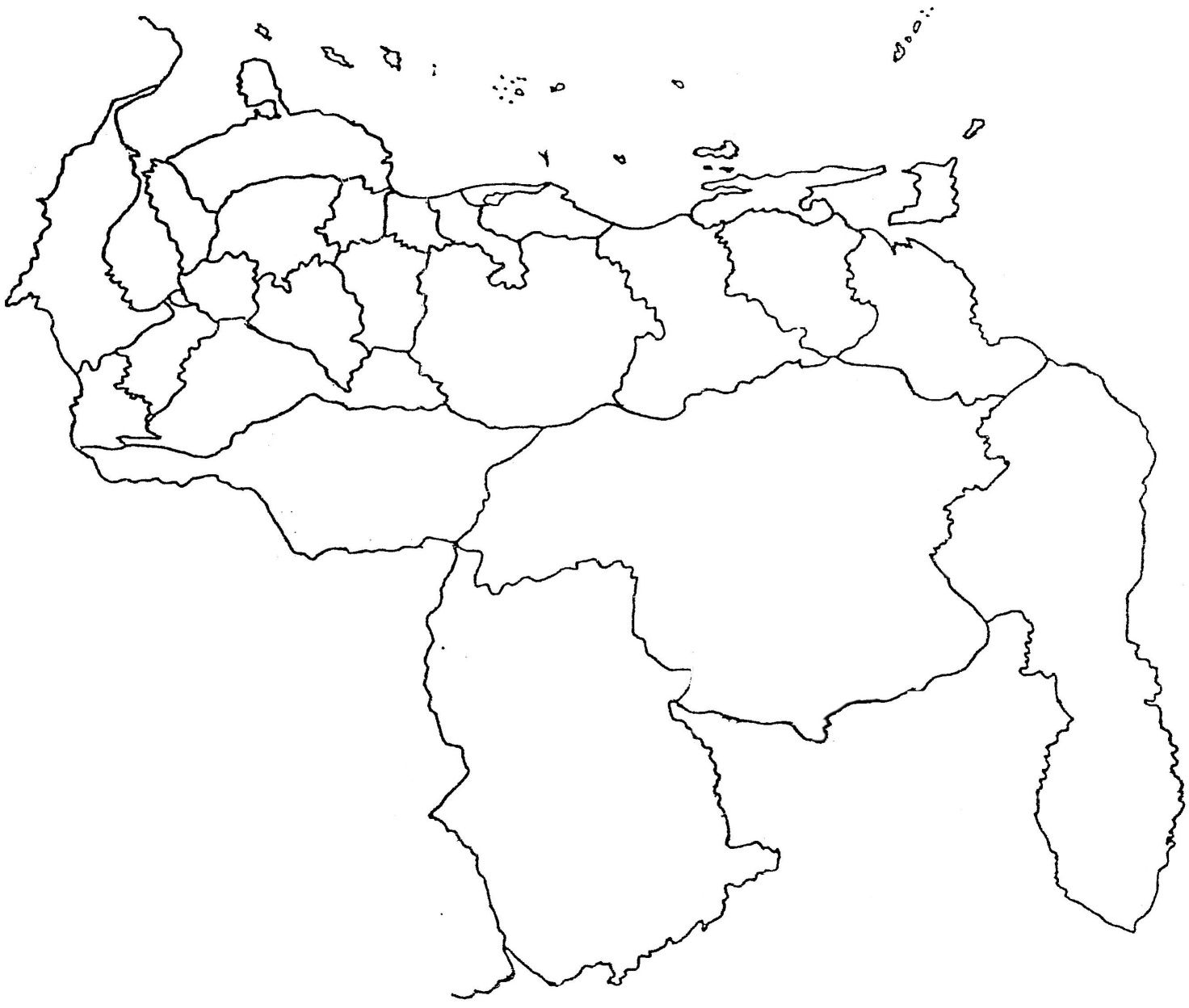 Разукрасить контурную карту. Туристическая карта Венесуэлы. Венесуэла границы на карте. Венесуэла на контурной карте. Венесуэла на карте черно белая.