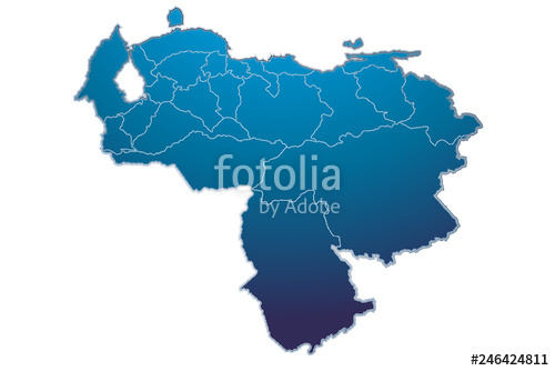 500x334 Mapa Azul De Venezuela Stock Image And Royalty Free Vector