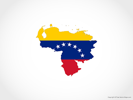 460x345 Vector Maps Of Venezuela Free Vector Maps