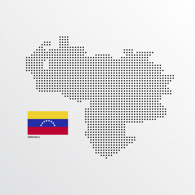 626x626 Venezuela Map Design With Flag And Light Background Vector Vector