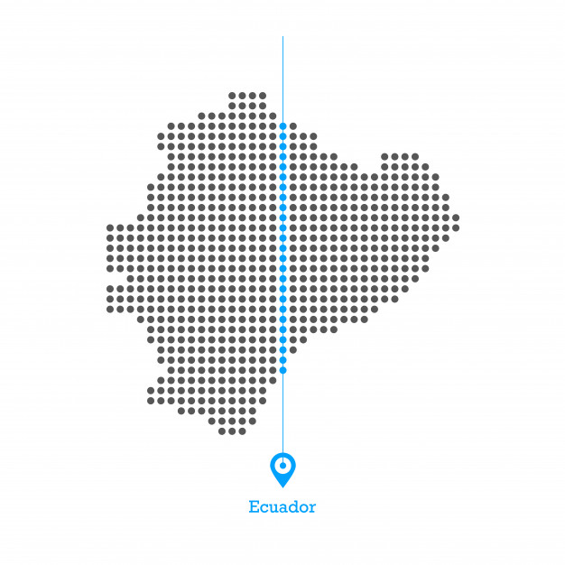626x626 Ecuador Doted Map Design Vector Vector Premium Download