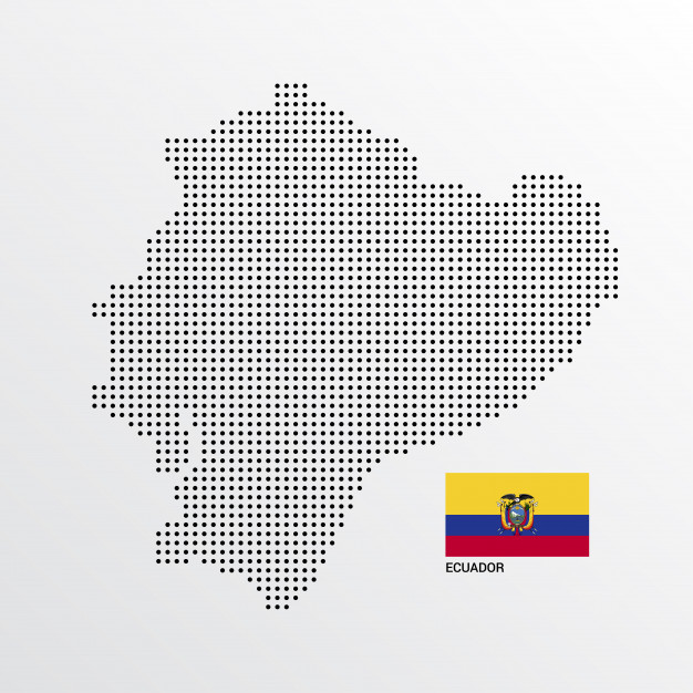 626x626 Ecuador Map Design With Flag And Light Background Vector Vector