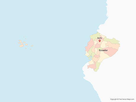 460x345 Vector Maps Of Ecuador Free Vector Maps