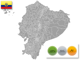340x255 Ec Ecuador Map Parroquia Vector