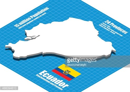 495x349 Ecuador Map Vector Three Dimensional Premium Clipart