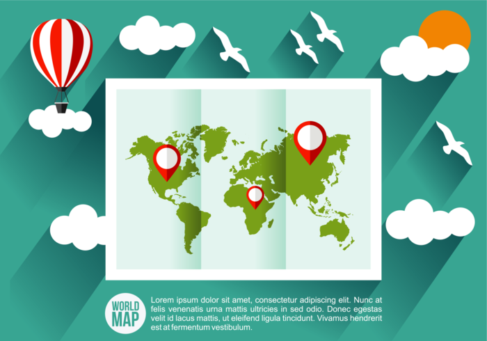 Mapa Mundi Vector Illustration 700x490 Mapa Mundi Vector Illustration