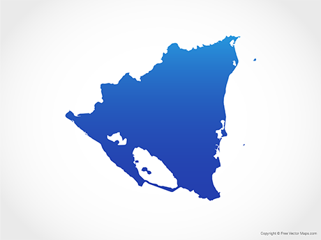 Vector Maps Of Nicaragua Free Vector Maps 460x345 Vector Maps Of Nicaragua Free Vector Maps
