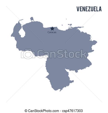 450x470 Mapa, Aislado, Fondo Vector, Blanco, Venezuela Mapa