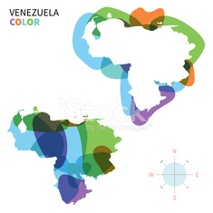 235x235 Mapa De Cor Abstract Vector Da Venezuela Com Ef De Tinta