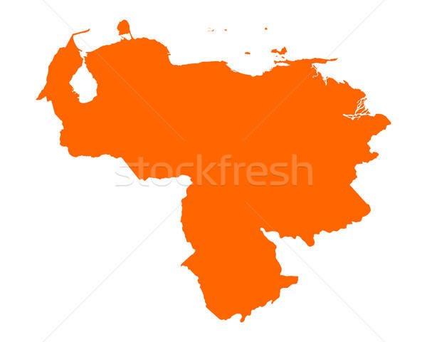 600x480 Mapa Venezuela Vector Aislado