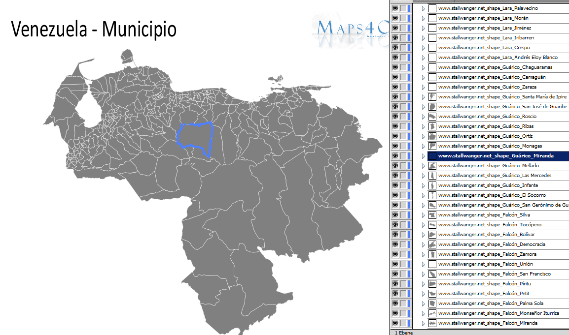 1154x681 Powerpoint Vector Map Venezuela