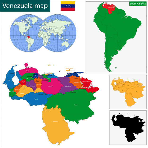 626x626 Venezuela Map Vector Premium Download
