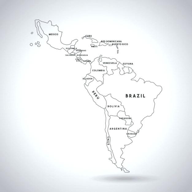 626x626 Latin America Mapa