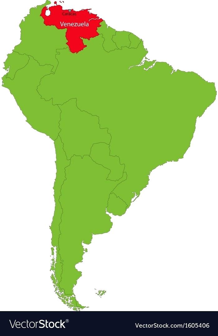700x1080 Venezuela On Map