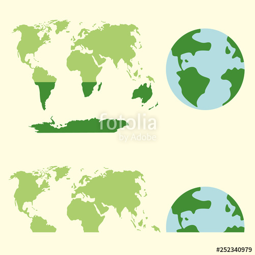 500x500 Mapamundi Vector Stock Image And Royalty Free Vector