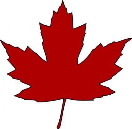 Maple Leaf Outline Vector 425x417 Maple Leaf Outline Vector