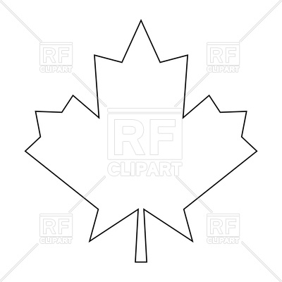 Maple Leaf Outline Vector at Vectorified.com | Collection of Maple Leaf ...