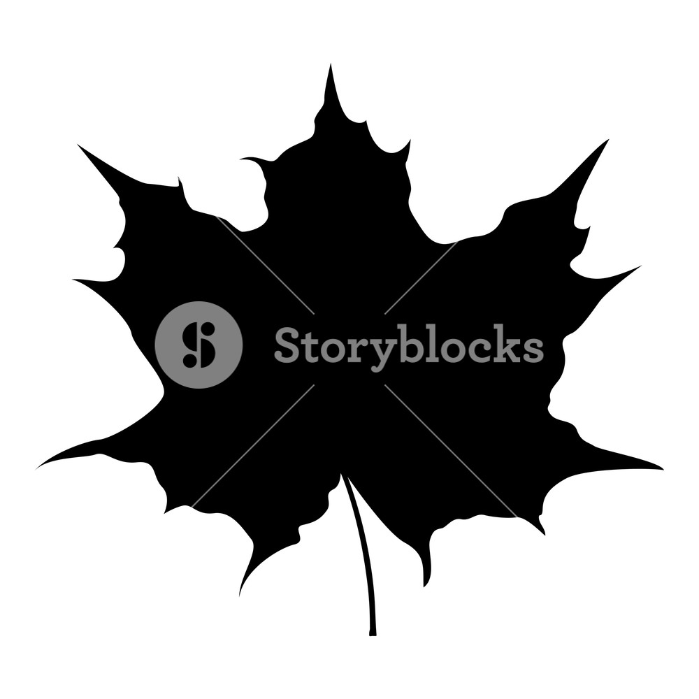 Maple Leaf Silhouette Vector at Vectorified.com | Collection of Maple ...