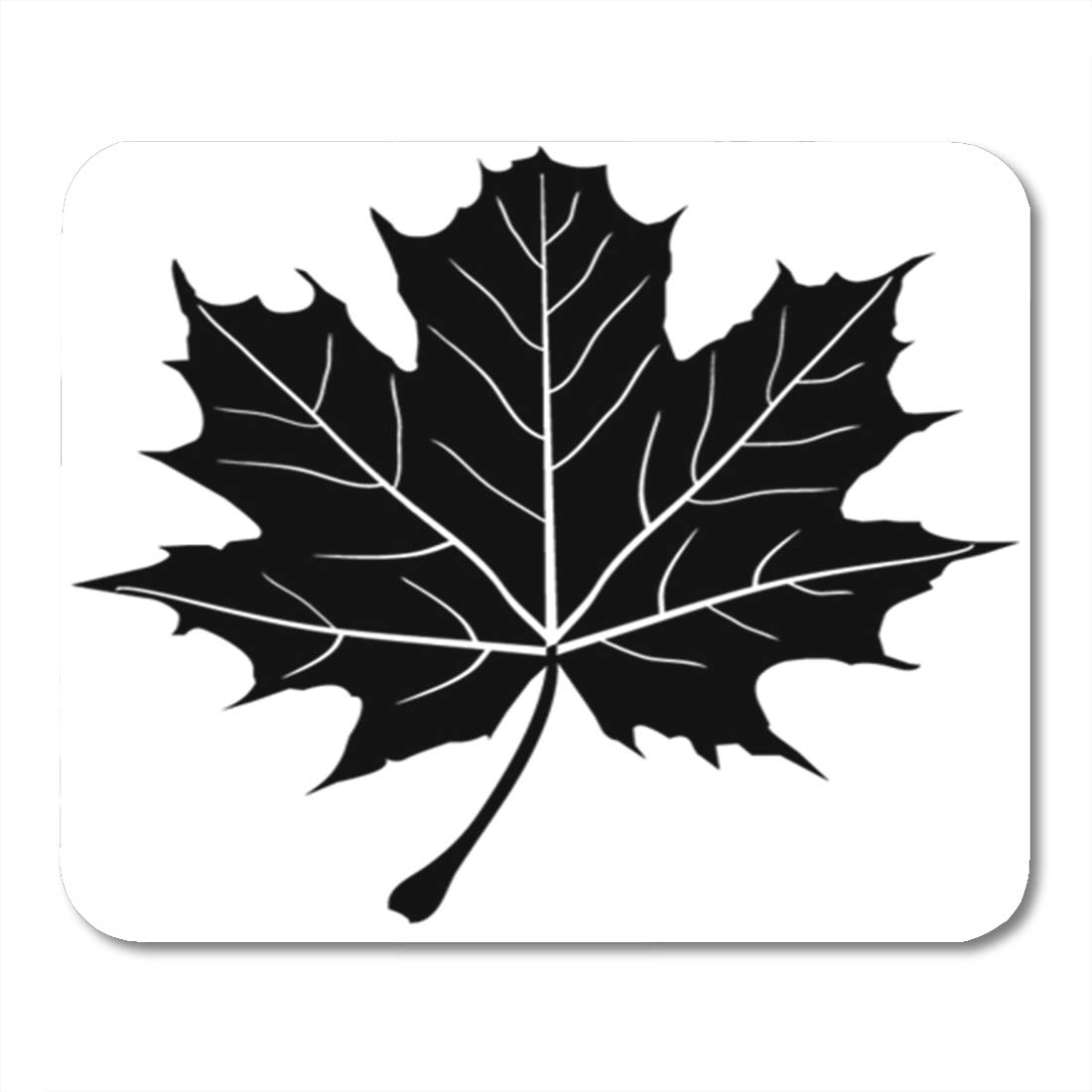 1100x1100 Semtomn Gaming Mouse Pad White Vector Maple Leaf