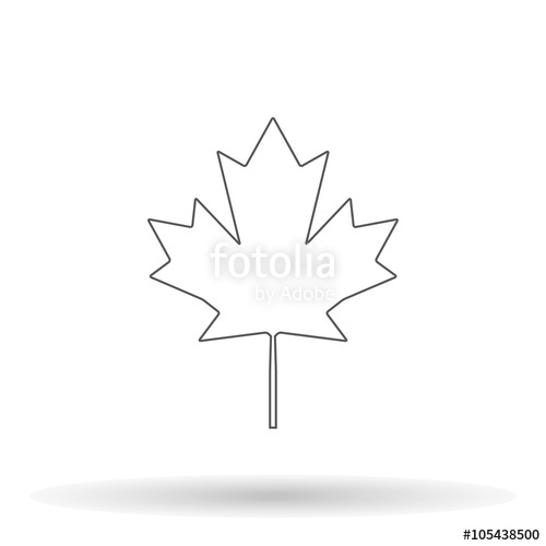 500x500 Canadian Maple Leaf Vector Icon Maple Leaf Icon Maple Leaf