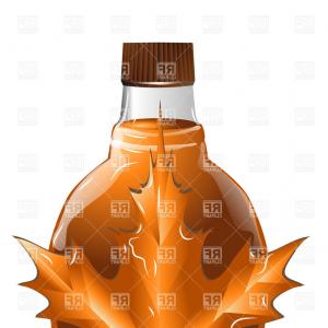 300x300 Color Flat Maple Syrup Bottle Template Vector Catchsplace