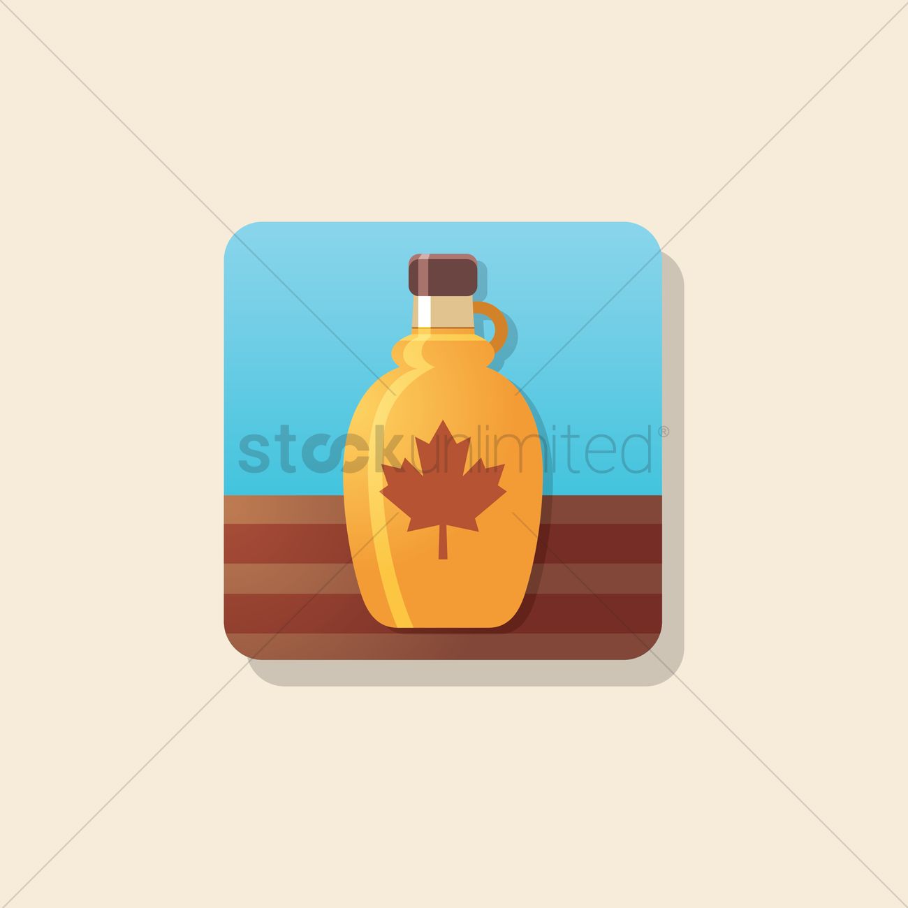 1300x1300 Maple Syrup Vector Image