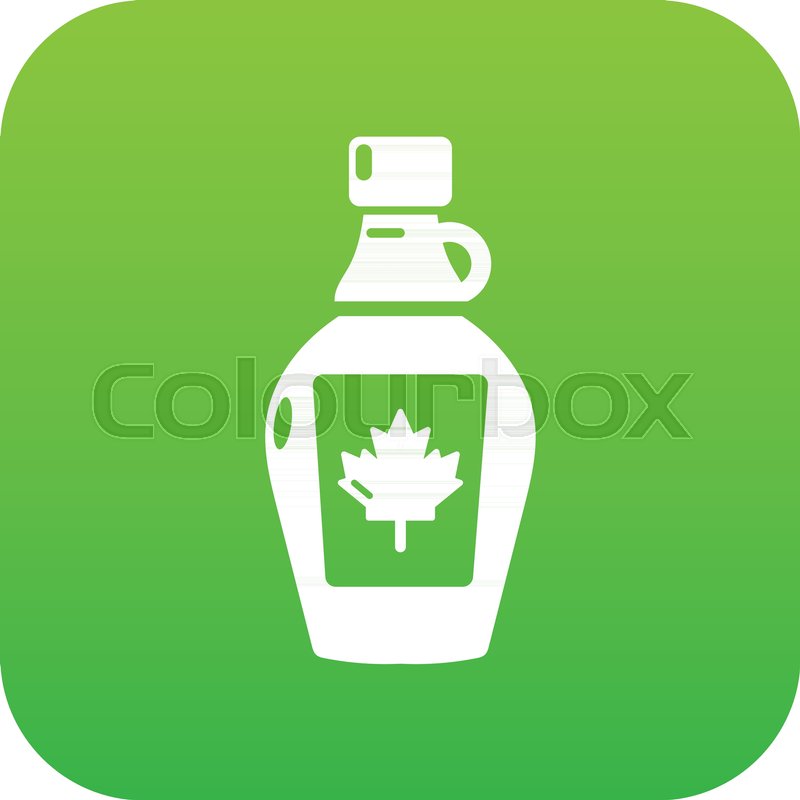 800x800 Maple Syrup Icon Green Vector Isolated Stock Vector Colourbox