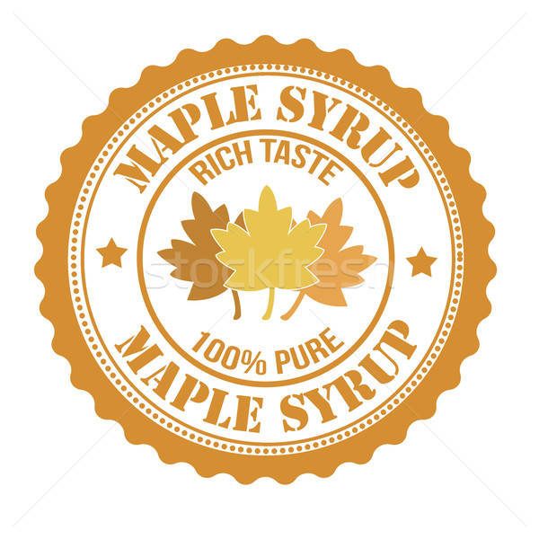 600x600 Maple Syrup Stamp Vector Illustration Balint Roxana