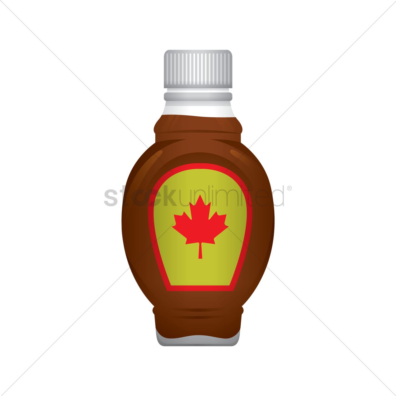 1300x1300 Bottle Of Maple Syrup Vector Image