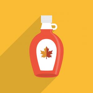 300x300 Photostock Vector Bottle Of Maple Syrup Icon Cartoon Illustration