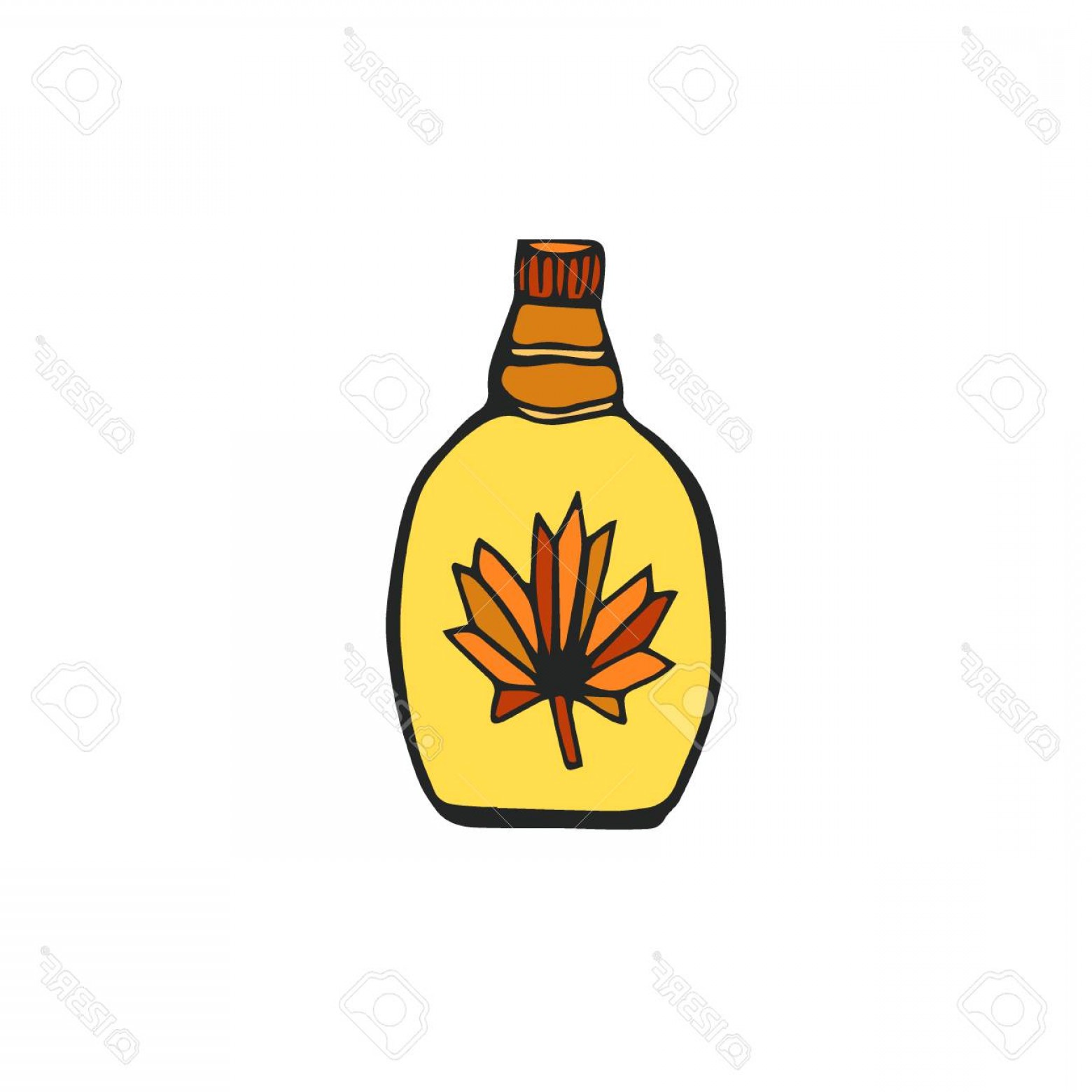 1560x1560 Photostock Vector Maple Syrup Vector Icon Hand Drawn Illustration