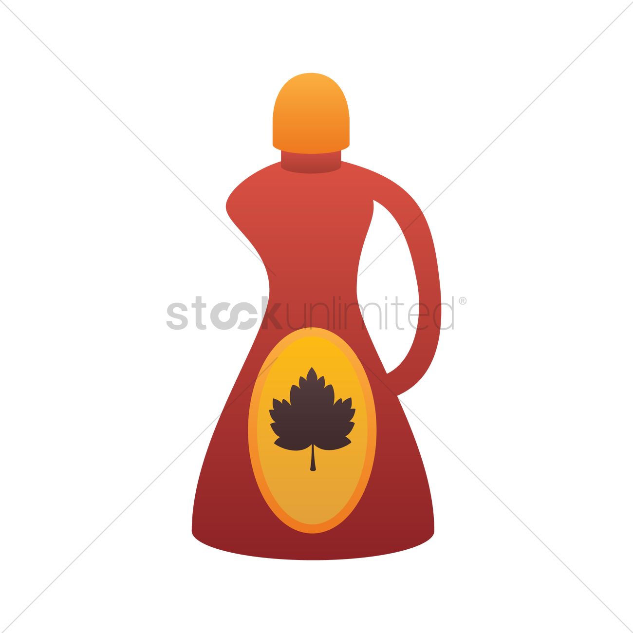 1300x1300 Bottle Of Maple Syrup Vector Image