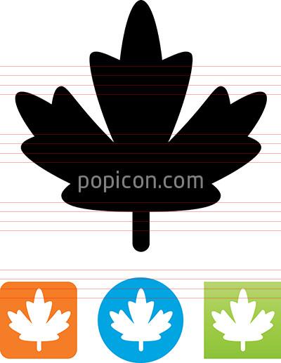 400x517 Vector Maple Leaf Icon