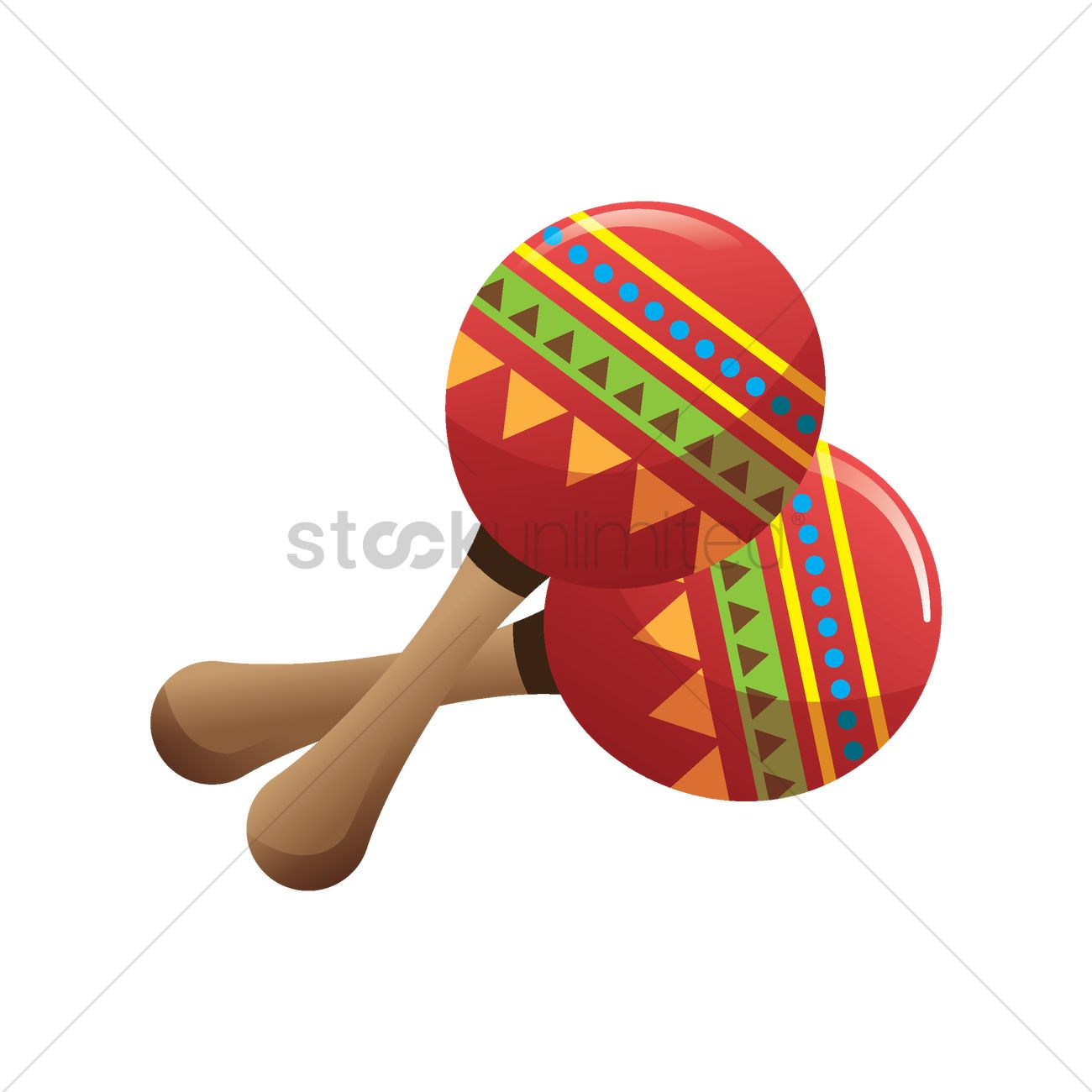 1300x1300 Maracas Vector Image