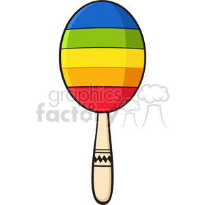 300x300 Colorful Mexican Maracas Vector Illustration Isolated On White